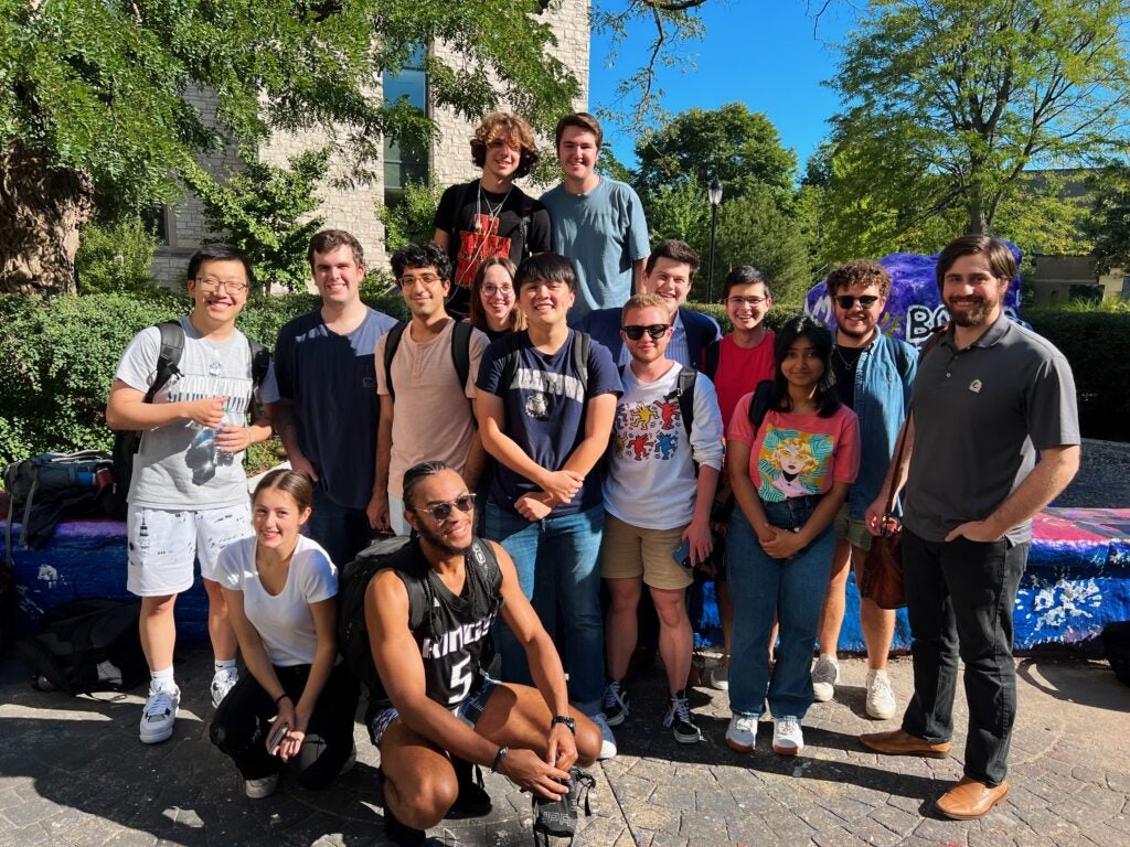 Team photo at Northwestern University tournament.